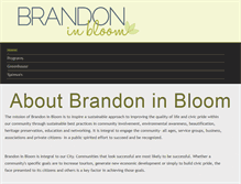 Tablet Screenshot of brandoninbloom.ca